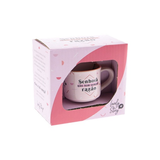 Chávena de café LOVELY STORY "Senhora que tem sempre razão!" 50ml