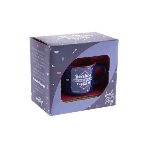 Chávena de café LOVELY STORY "Senhor que tem sempre razão!" 50ml