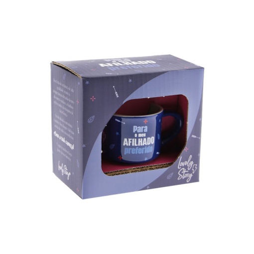 Chávena de café LOVELY STORY "Para o meu afilhado preferido" 50ml