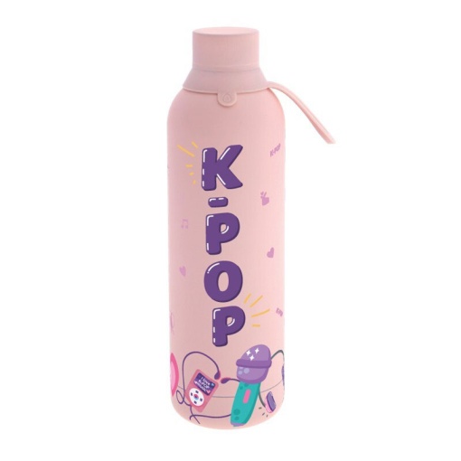 Garrafa térmica LOVELY STORY K-POP rosa 750ml