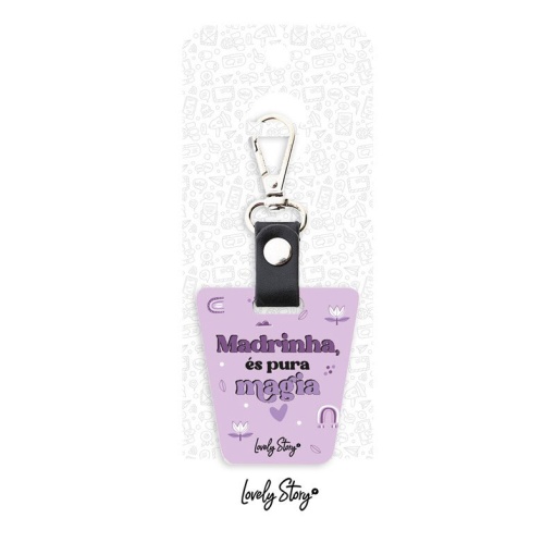 LOVELY STORY keychain "Godmother, you are pure magic"