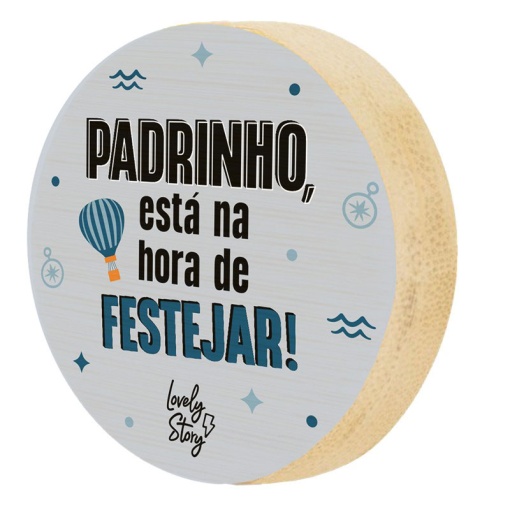 Abre-caricas HERMOSA HISTORIA "Padrino, es hora de celebrar"