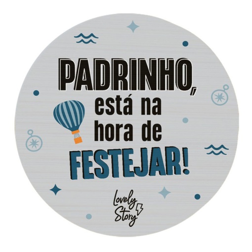 Abre-caricas HERMOSA HISTORIA "Padrino, es hora de celebrar"