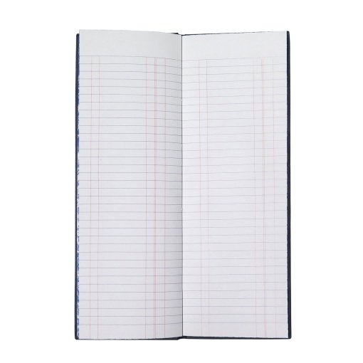 Libro de registro estrecho y rayado, 50 hojas.