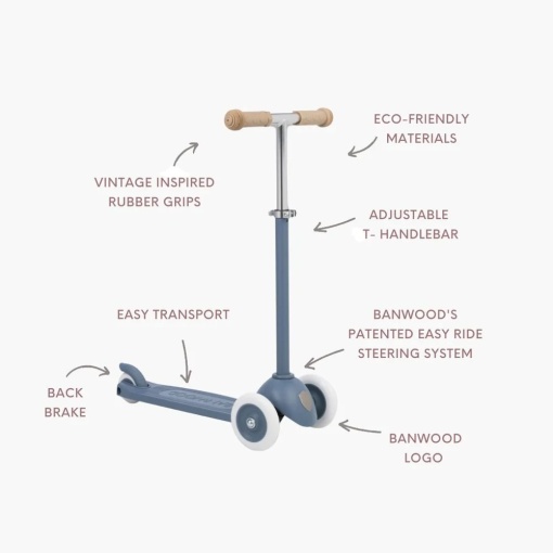 BANWOOD Eco scooter blue BW-ECO-SCOOTER-DEEPSEA