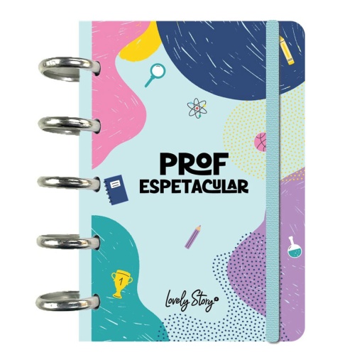 A6 lined notebook with repositionable pages, 100 sheets, 100gsm, LOVELY STORY "Spectacular Teacher"