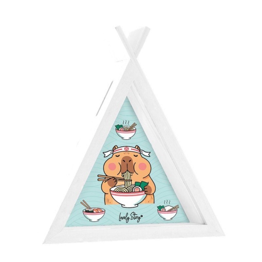 Mealheiro Tipi LOVELY STORY branco Capivara "Capibara foodie"