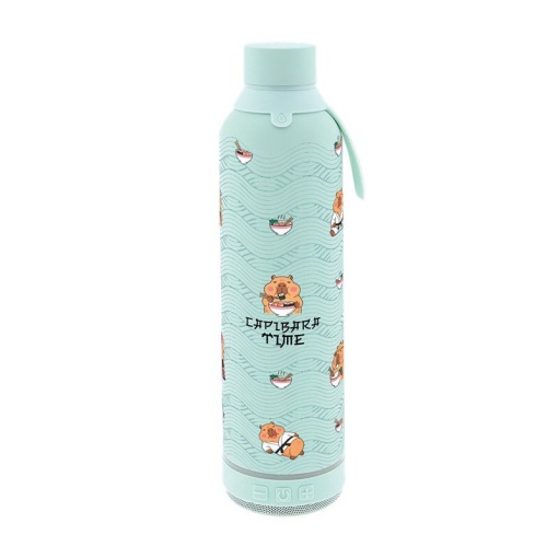 Garrafa térmica com coluna de som LOVELY STORY 600 ml Capivara "Capibara time"