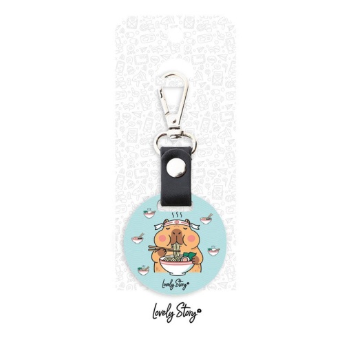 Porta-chaves LOVELY STORY Capivara "Capibara foodie"