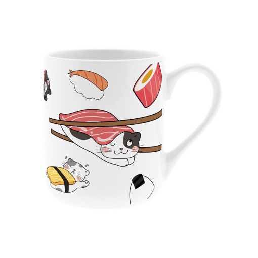 LOVELY STORY Kitty Roll ceramic mug, 330 ml