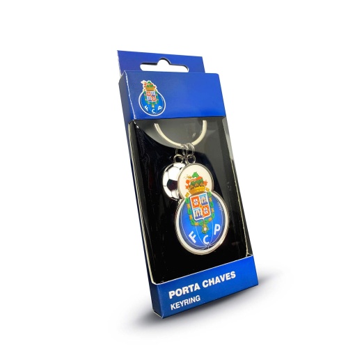 Metal Keychain with Logo + Ball - Porto