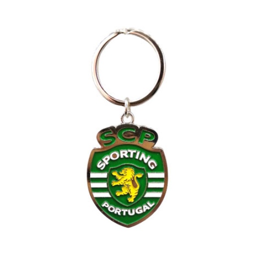 Llavero de metal con logotipo deportivo