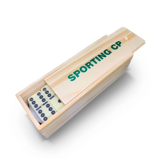 Sporting Dominoes with Wooden Box