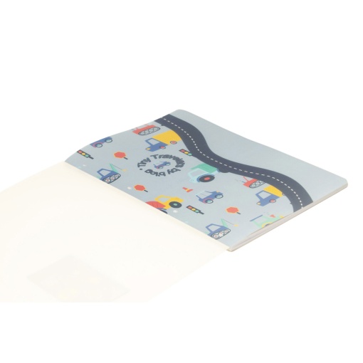 A4 notebook with plastic cover, stapled, ANCOR B'Log Play Me, lined, 48 sheets, 90 g, assorted.