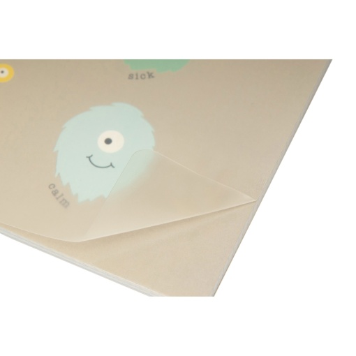 A4 notebook with plastic cover, stapled, ANCOR B'Log Play Me, lined, 48 sheets, 90 g, assorted.