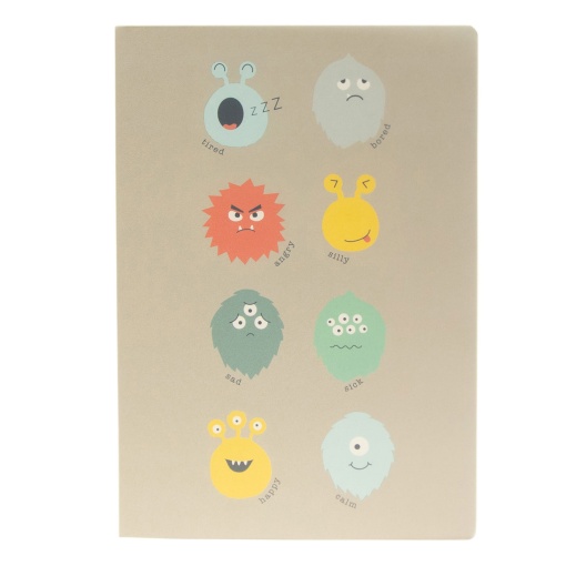 A5 notebook with plastic cover, stapled, ANCOR B'Log Play Me, lined, 48 sheets, 90 g, assorted.