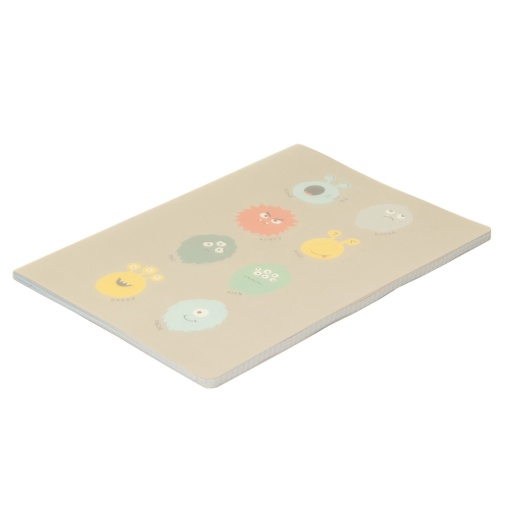 A5 notebook with plastic cover, stapled, ANCOR B'Log Play Me, lined, 48 sheets, 90 g, assorted.