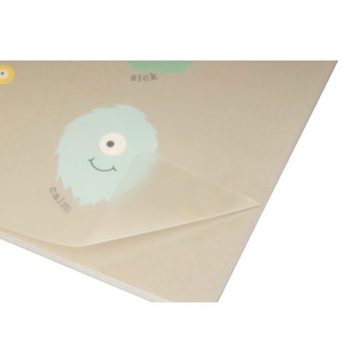 A5 notebook with plastic cover, stapled, ANCOR B'Log Play Me, lined, 48 sheets, 90 g, assorted.