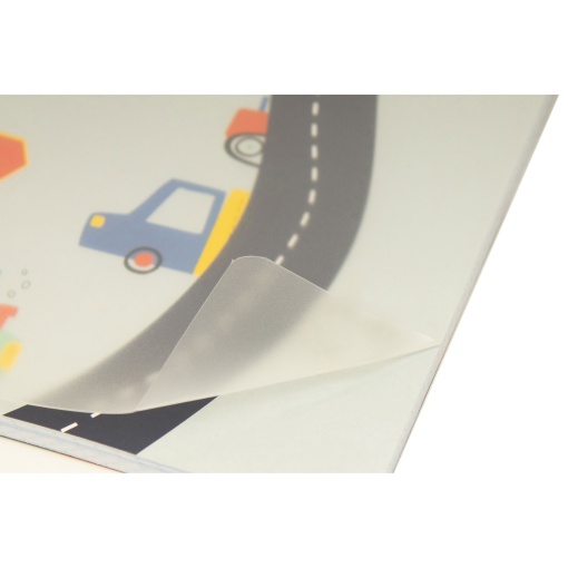 A5 notebook with plastic cover, stapled, ANCOR B'Log Play Me grid, 48 sheets, 90 g, assorted.