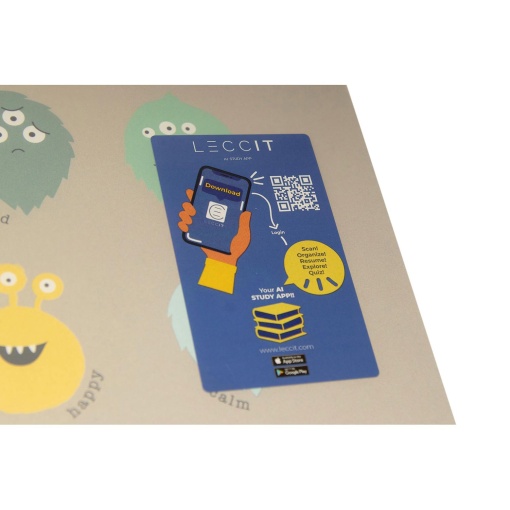 A5 notebook with plastic cover, stapled, ANCOR B'Log Play Me grid, 48 sheets, 90 g, assorted.