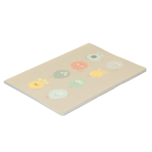 A5 notebook with plastic cover, stapled, ANCOR B'Log Play Me grid, 48 sheets, 90 g, assorted.