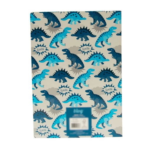 Caderno A4 agrafado ANCOR B'LOG Dino quadriculado 48 folhas 90 g