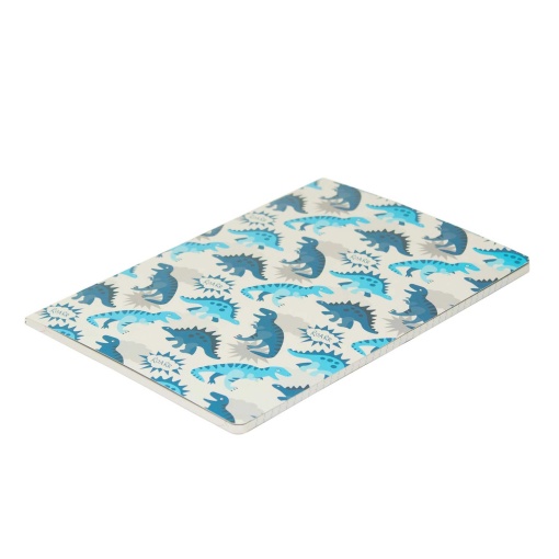 Caderno A5 agrafado ANCOR B'LOG Dino pautado 48 folhas 90 g