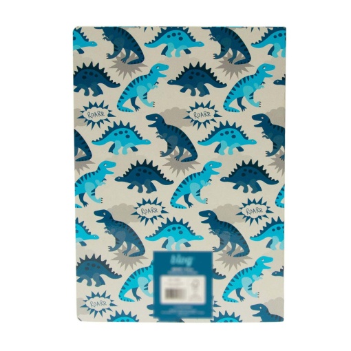 Caderno A5 agrafado ANCOR B'LOG Dino pautado 48 folhas 90 g