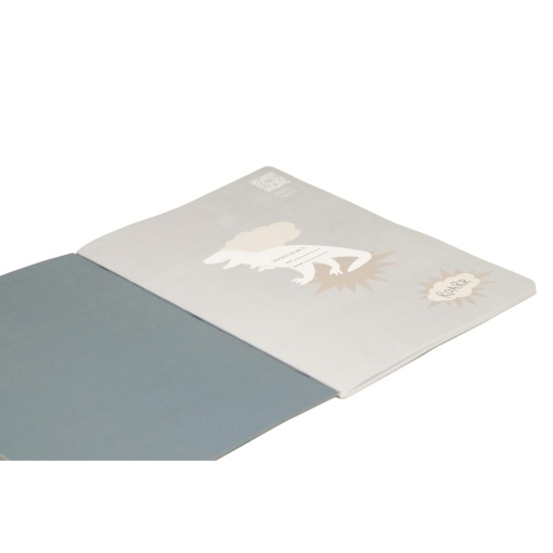 Caderno A5 agrafado ANCOR B'LOG Dino pautado 48 folhas 90 g