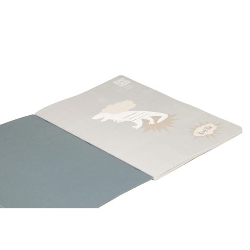 Caderno A5 agrafado ANCOR B'LOG Dino quadriculado 48 folhas 90 g