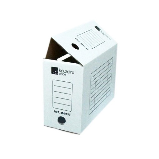 Archive box 240x360 mm, 160 mm spine, white, KRUZEIRO Micro Can