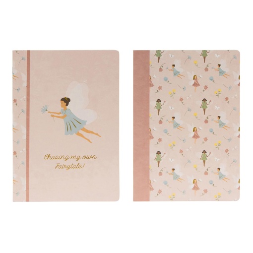 Caderno A4 agrafado ANCOR B'LOG Fairies quadriculado 48 folhas 90 g sortido