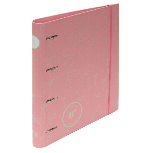 A4 school binder with lined refill + dividers ANCOR B'LOG Laces narrow spine 4 rings assorted
