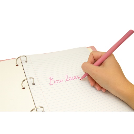 A4 school binder with lined refill + dividers ANCOR B'LOG Laces narrow spine 4 rings assorted