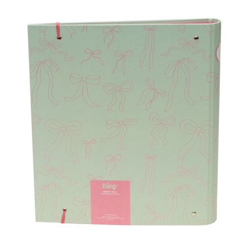 A4 school binder with lined refill + dividers ANCOR B'LOG Laces narrow spine 4 rings assorted