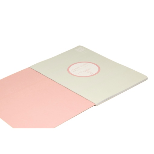 A4 stapled notebook, ANCOR B'LOG Laces, lined, 48 sheets, 90 g, assorted.