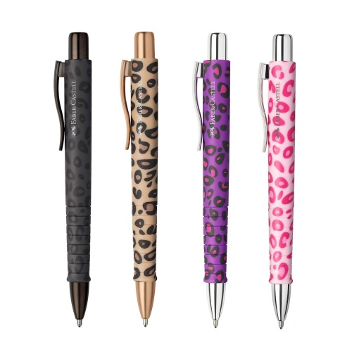 Esferográfica FABER-CASTELL Poly Ball XB leopardo sortido