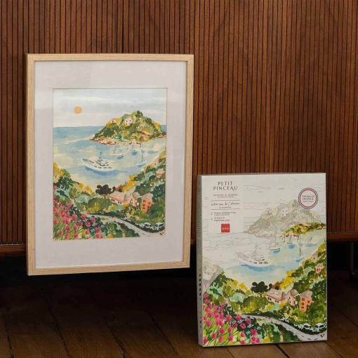 Pintar por números La Petite Épicerie Petit Pinceau 24,5x32,5 cm - Balade dans les Calanques