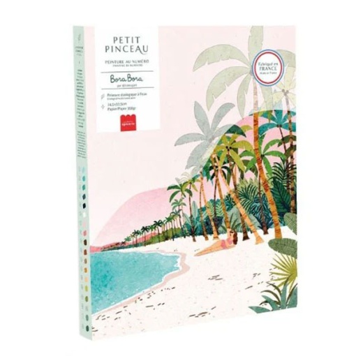 Pintar por números La Petite Épicerie Petit Pinceau 24,5x32,5 cm - Bora-Bora