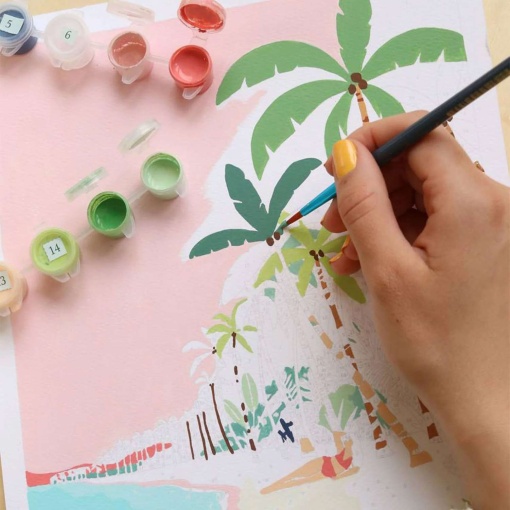 Pintura por números La Petit Épicerie Petit Pinceau 24,5x32,5 cm - Bora-Bora