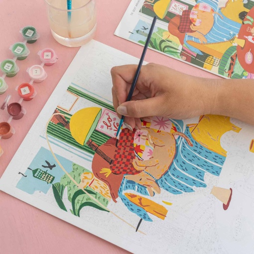 Pintar por números La Petite Épicerie Petit Pinceau 24,5x32,5 cm - Great Indoors