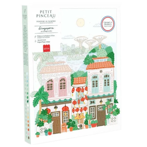 Pintar por números La Petite Épicerie Petit Pinceau 24,5x32,5 cm - Singapore