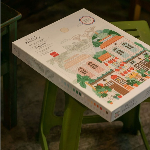 Pintar por números La Petite Épicerie Petit Pinceau 24,5x32,5 cm - Singapore