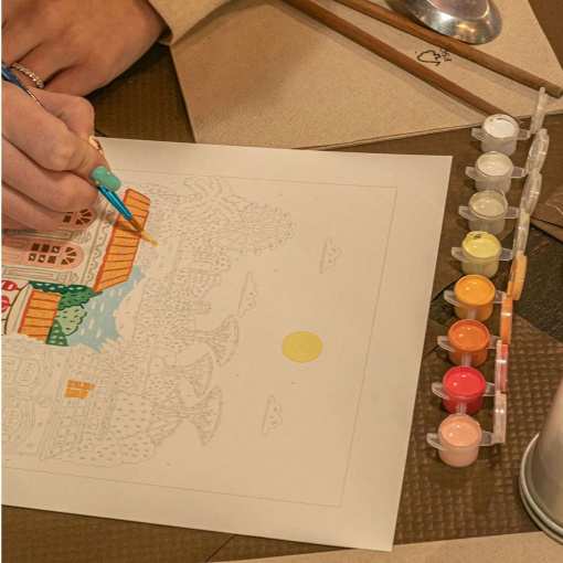 Pintar por números La Petite Épicerie Petit Pinceau 24,5x32,5 cm - Singapore