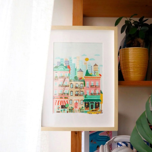 Pintar por números La Petite Épicerie Petit Pinceau 24,5x32,5 cm - New York