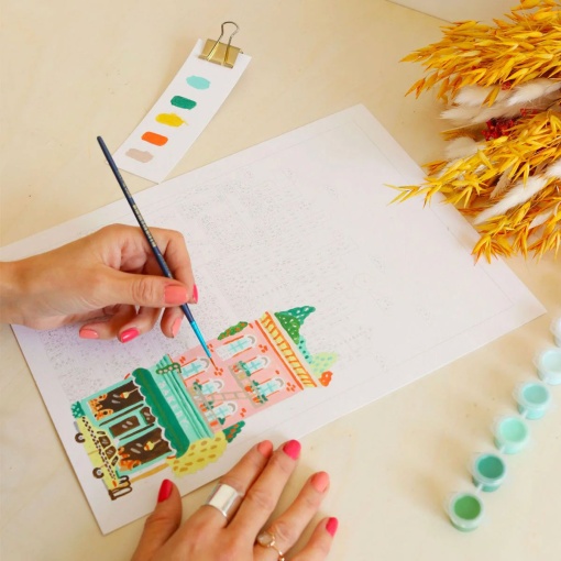 Pintar por números La Petite Épicerie Petit Pinceau 24,5x32,5 cm - New York