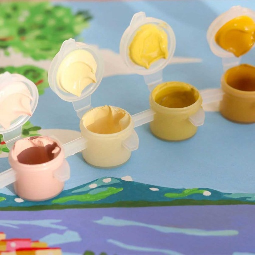 Pintura por números La Petit Épicerie Petit Pinceau 24,5x32,5 cm - Fenetre ouverte sur Naples