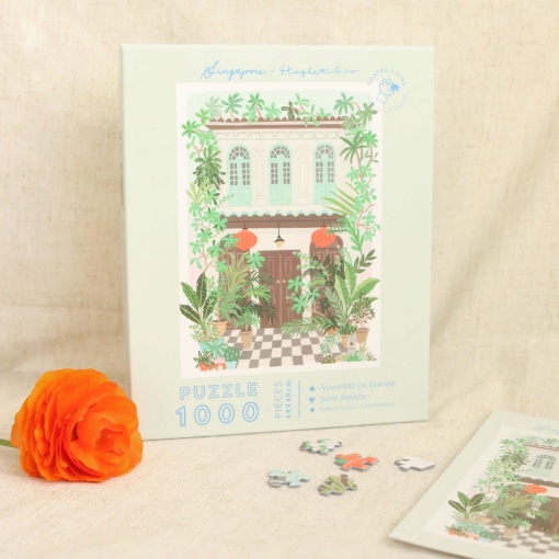 Puzzle La Petit Épicerie Quatre Coins 1000 piezas - Singapur - Hoglet&Co
