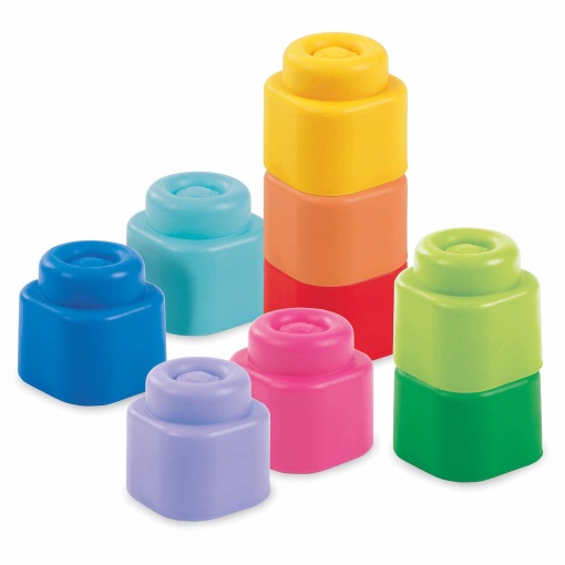 Clementoni Soft Clemmy Magic Rainbow Blocks - 9 units