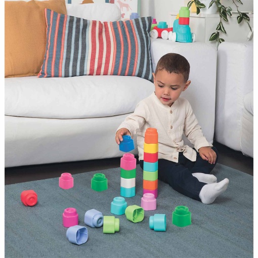 Clementoni Soft Clemmy Magic Rainbow Blocks - 9 units